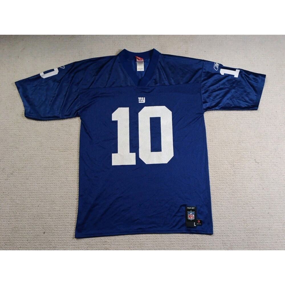 Eli Manning #10 NY Giants Reebok Jersey Mens Large NFL Players